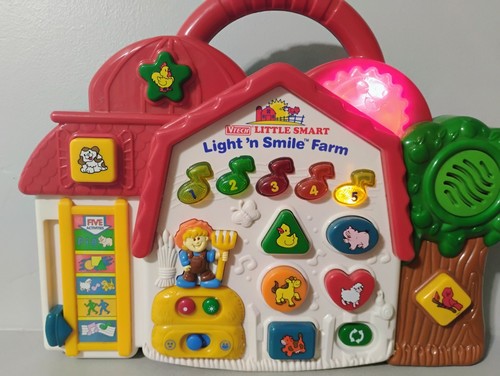 HTF Vintage VTech Little Smart Light N Smile Farm Learning Tablet Toy WORKS - Picture 7 of 13