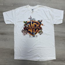 VTG Men  s L 1998 Warner Brothers Shirt Bugs Bunny Daffy Taz