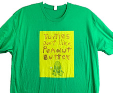 2012 Stephen Colbert Super Pac T-Shirt Men L Turtles Peanut Butter Peabody Award