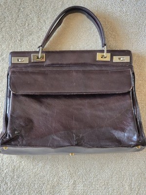 Bally - Damentasche - Leder - Kelly Bag Stil - dunkelbraun