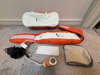 ALLE MASSAGEN Schlankheitsgürtel Modell B05 1 Vibrierende Heizung Massagegürtel mit Tasche