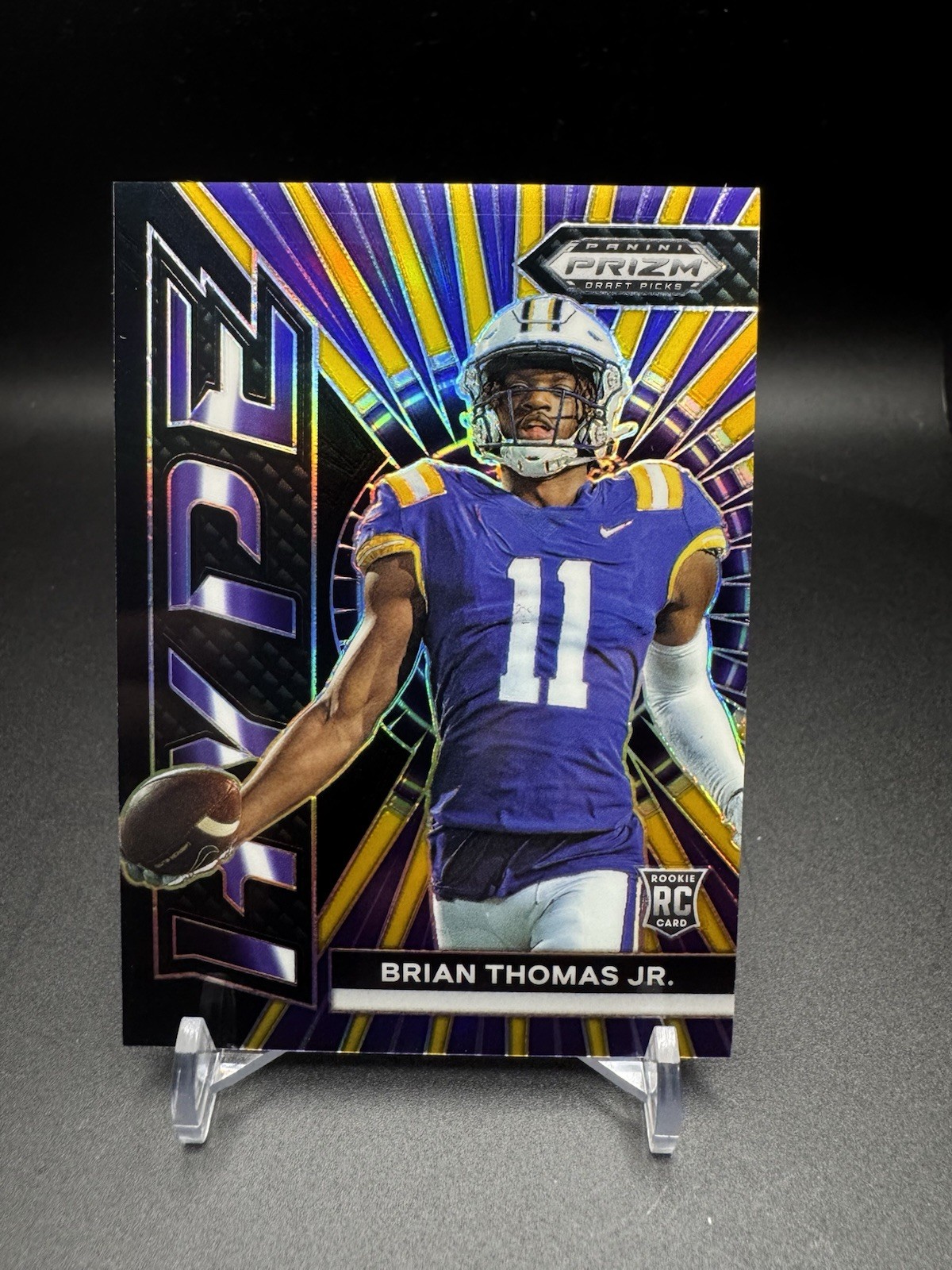 2024 Prizm Draft Picks Brian Thomas Jr Hype RC Black/Gold #/5 🔥Jaguars