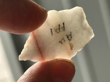 NICE TRANSLUCENT PENTAGONAL SNOOK KILL / GENESEE ARROWHEAD FROM PENNSYLVANIA PA