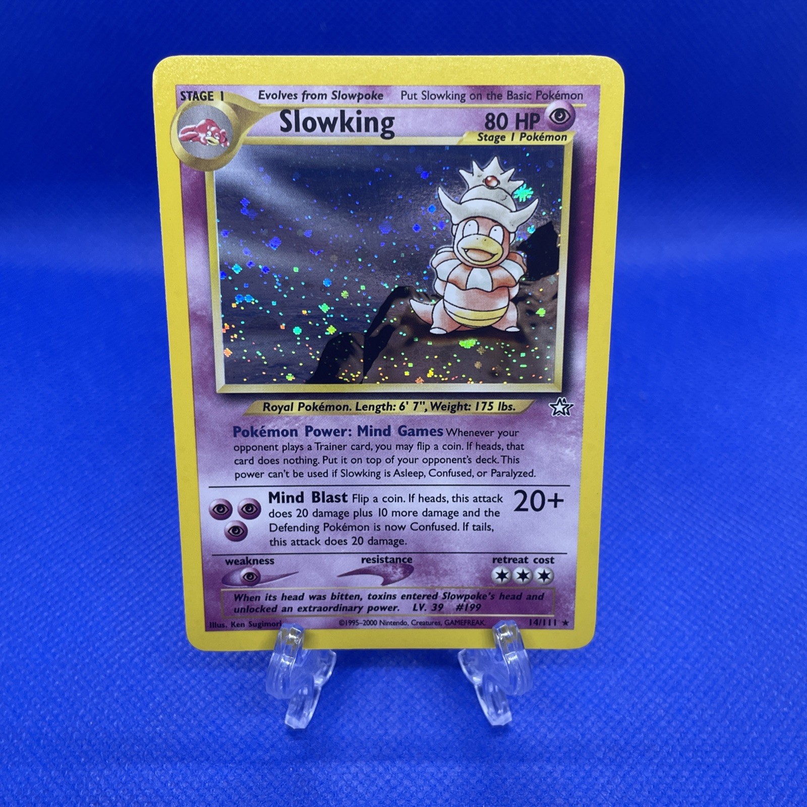 Pokemon TCG Slowking 14/111 Neo Genesis WOTC Holo Rare NM