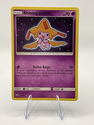 Pokemon Shining Jirachi 42/73 SM Shining Legends Shiny Holo Rare