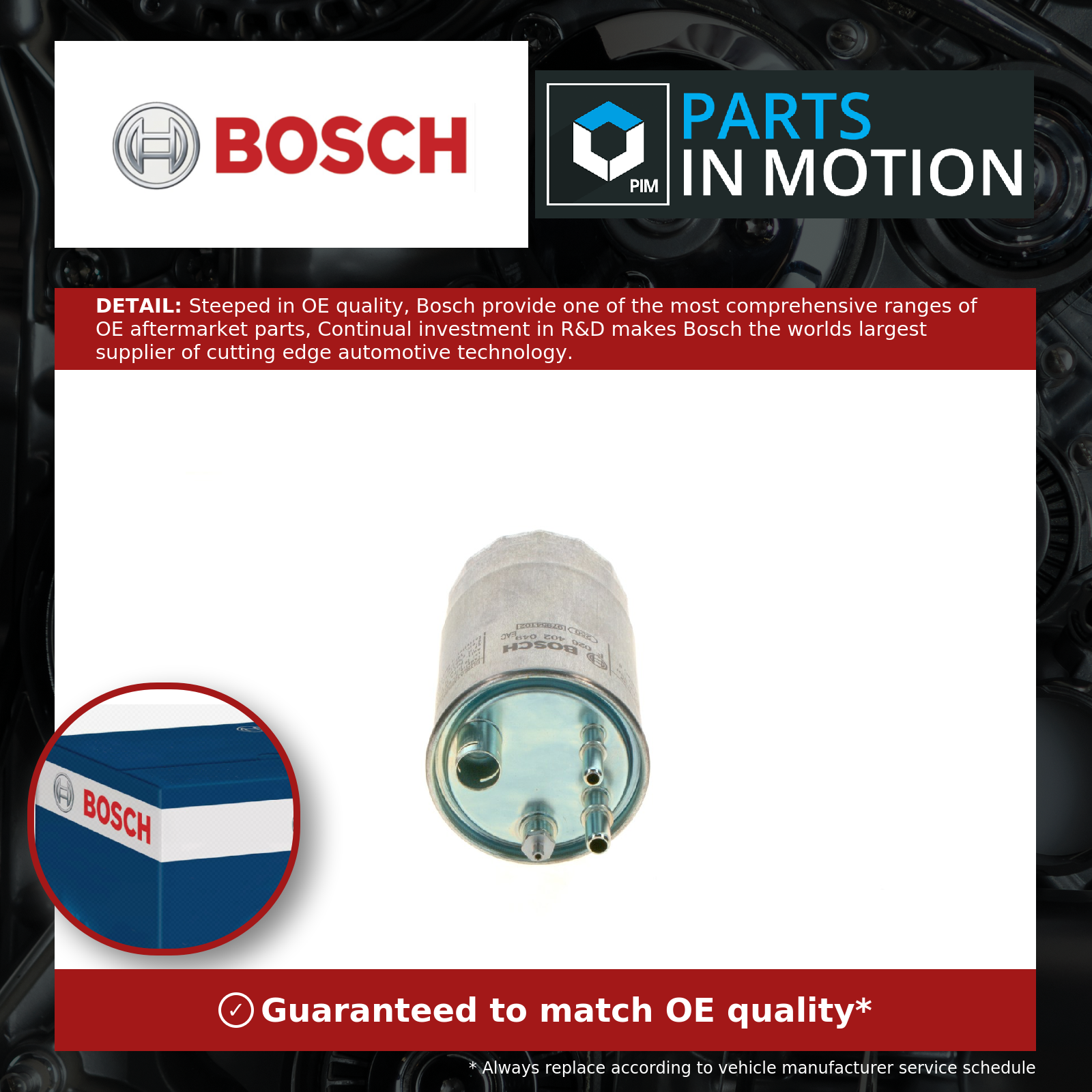 ✅Fits BOSCH F 026 402 049 Fuel filter ⭐UK Seller⭐ - Image 6
