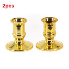 2pcs Conica Portacandele Tradizionale Standard Candeliere Oro Steady Assicurato