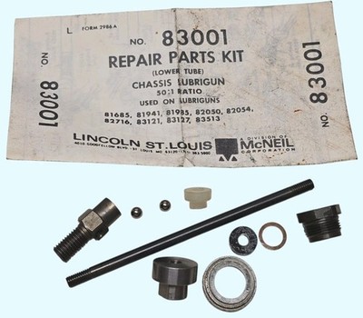 Lincoln Lubrigun Grease Gun Repair Parts # 83001, For 82050 82054 82716 83513