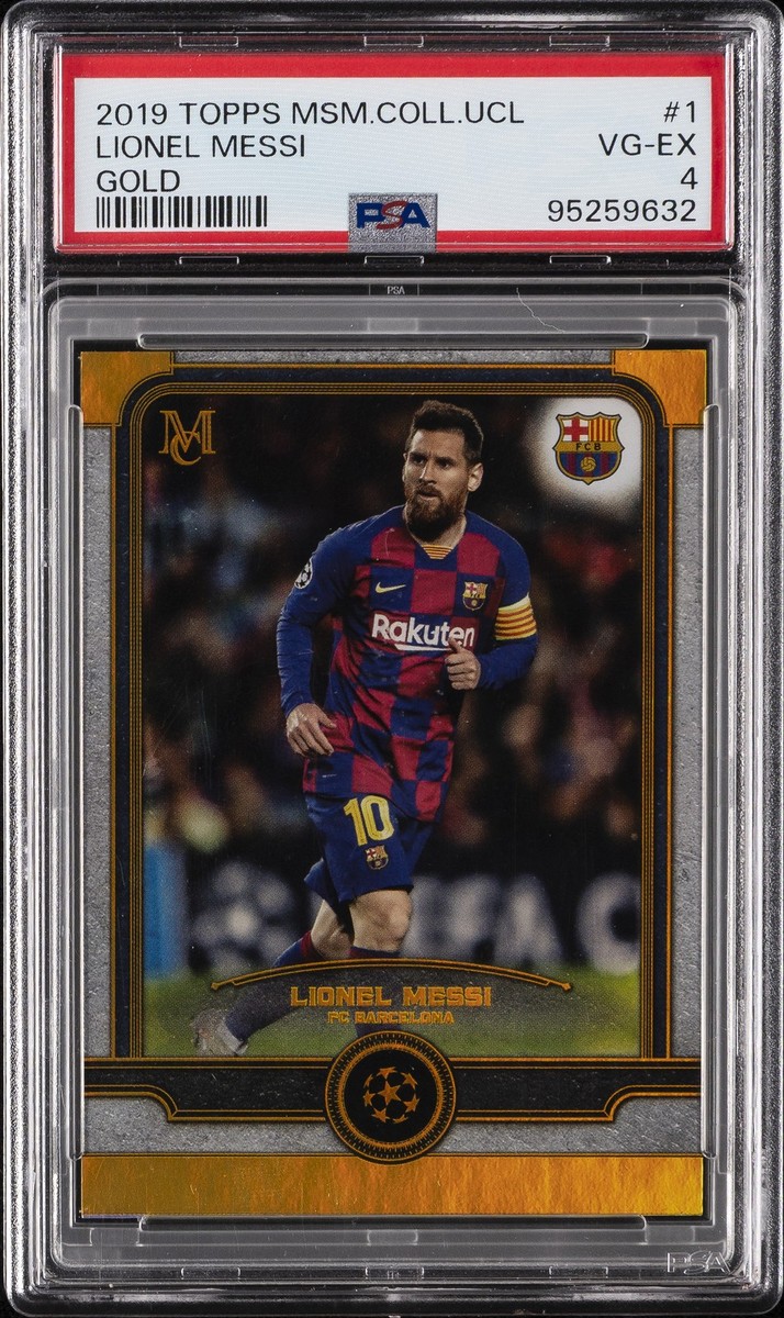 2019-20 Topps Museum Collection UCL - Lionel Messi #1 Gold /50 for