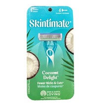 Skintimate Coconut Delight Scent 4 Blade Womens Disposable Razors 4 Ct