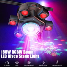 6 Arms Stage Light LED Moving Head Beam Light Laser DJ DMX512 Disco Party Club