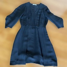 PRADA Dress Size 40 Black Flare Knee Length with Lining Slight Wear