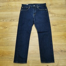 Levi's 502 Jeans Mens W32 L28 Blue Indigo Regular Fit Tapered Leg Premium Big E