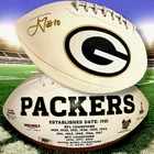 JORDAN LOVE AUTOGRAPHED SIGNED GREEN BAY PACKERS LOGO FS FOOTBALL w/AP/COA