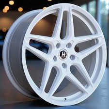 19 Gloss White Heritage Wheels 19x8.5 35 19x9.5 38 5x114.3 Ebisu Monoc Rims