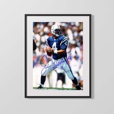 Football Autograph Print - Jim Harbaugh - Captain Comeback