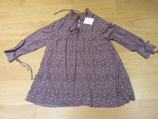 Ladies BNWT Glamorous purple floral long sleeve tunic top,  size 12
