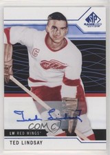 2018-19 Upper Deck SP Game Used Blue Auto Ted Lindsay #96 Auto HOF 2ua