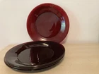 Anchor Hocking Royal Ruby Red Set Of 4 Glass Dinner Plates 9” Vintage