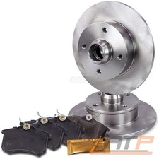 BREMSSCHEIBEN VOLL Ø226+BREMSBELÄGE HINTEN FÜR VW CORRADO GOLF 3 1H 4 CABRIO 1E