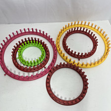 6 Plastic Knitting Loom Round Scarf Hat Yarn ...
