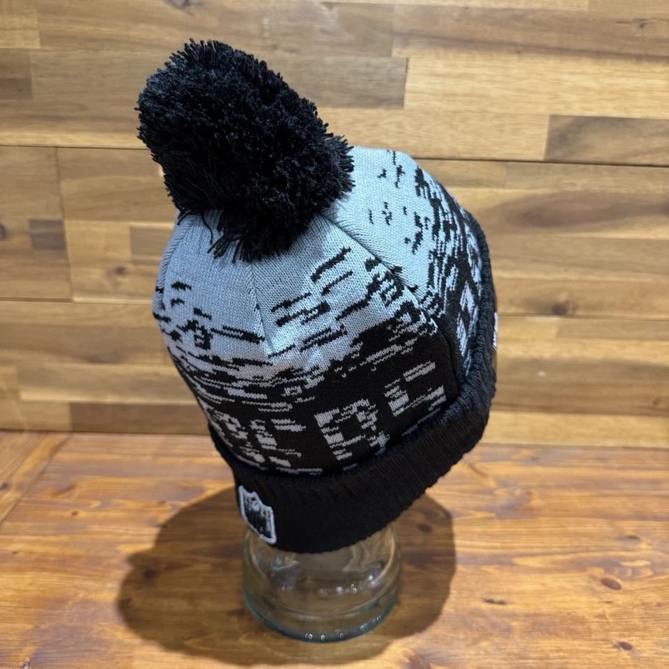 New Era Las Vegas Raiders Beanie Bobble Hat NFL American Football New - Image 3 of 4
