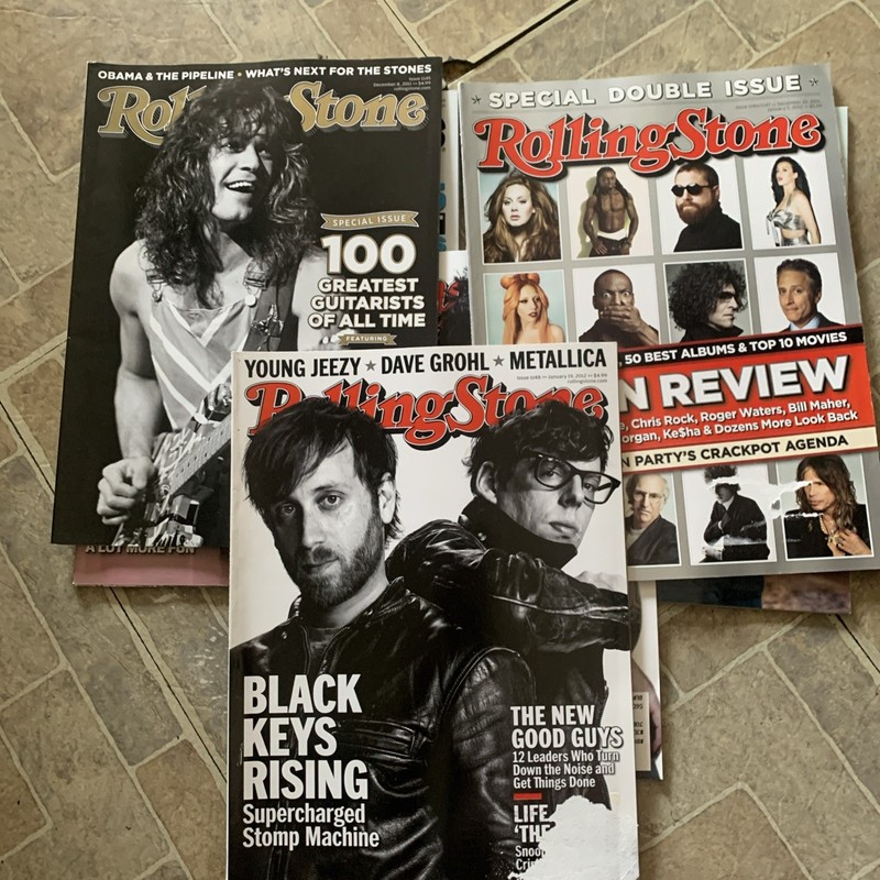 Rolling Stone Magazine Lot Van Halen Black Keys 2011 Year In Review