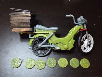 Test Shot Prototype Toy Biz Spider-man 2 Scooter with Pizza Marvel Movie