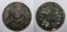 INDIA 1835 (m) 1/2 Anna 30.7 mm #WC104490