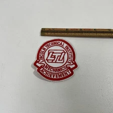 Mechanic Uniform Patch Sew On Lincoln Technical Institute Achievement Red White