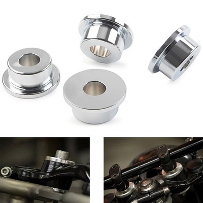 Lenker Riser Buchsen Halterungen für Harley Dyna Wide Super Glide Softail Chrom