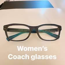 Coach HC 6082 Women's Blue Full Rim Rectangular Frames 53-17-135