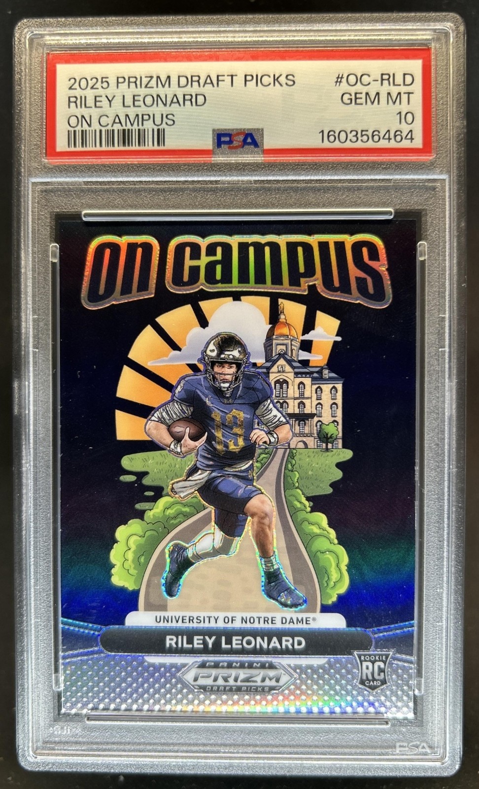Riley Leonard Panini Prizm Draft Picks on Campus #OCRLD Base
