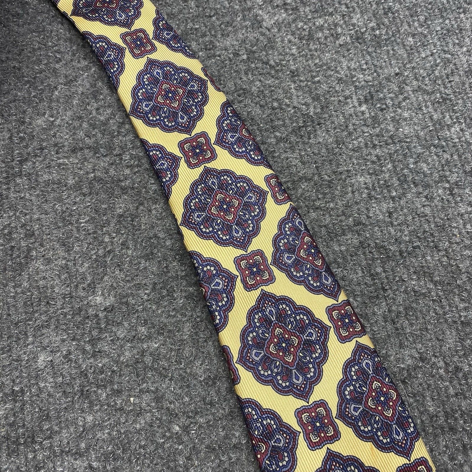 VTG Robert Talbott Tie Geometric Pattern Handsewn… - image 3