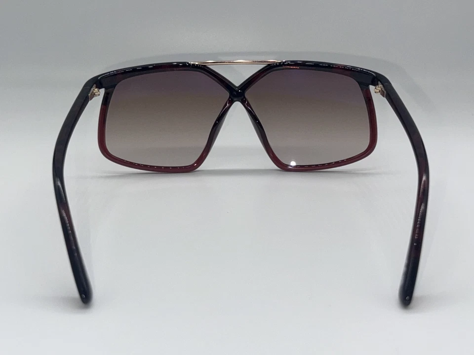 全新 汤姆·福特 TF 1038 56Z 闪亮勃艮第 正品 太阳镜框 64-6 — 第 4/4 张图片