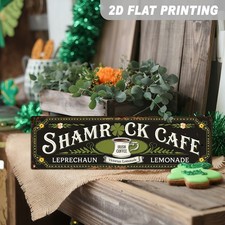 2D Metal Sign Vintage Farmhouse Iron Wall Hanging Decor for St. Patrick'S Day