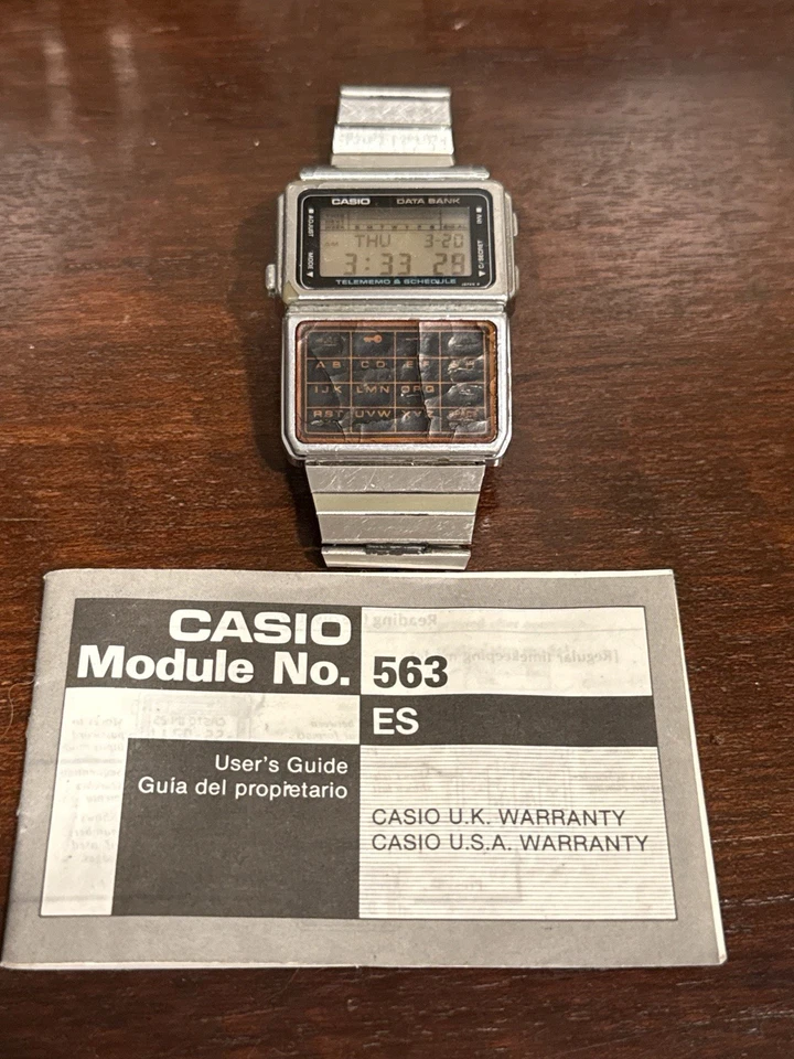 Raro módulo de base de datos telememo Casio DBC-80 563 de colección con manual funciona Foto 4 de 4