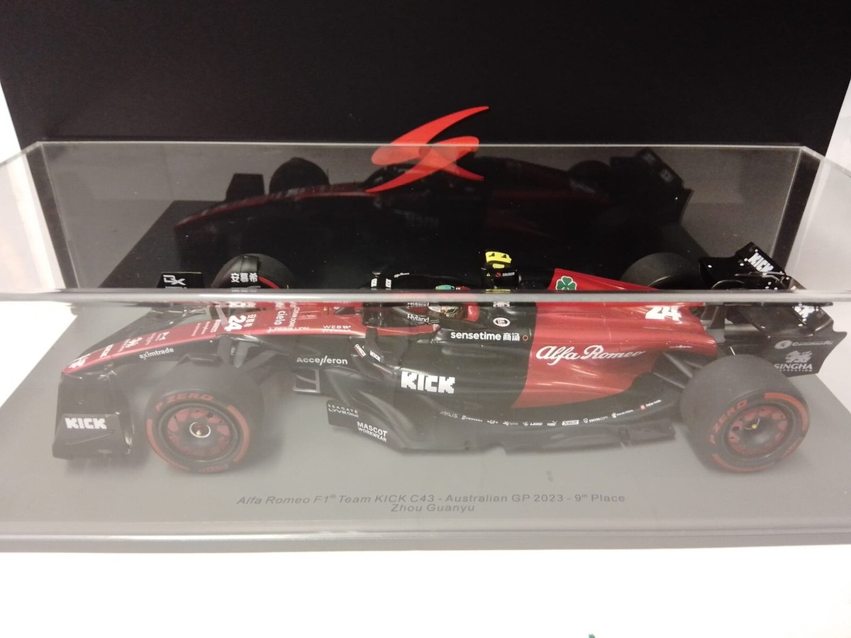Spark Alfa Romeo C43 #24 Zhou Guanyu Australian GP 2023 1/18