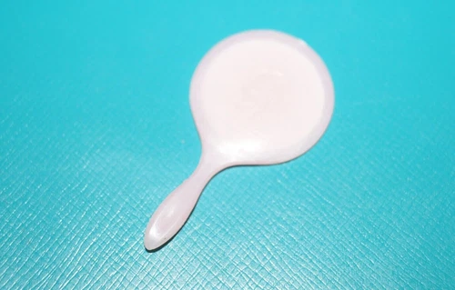 Vintage Barbie Pink 1960’s Hand Held Vanity Mirror w/ B Monogram