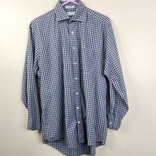 Aquascutum Of London Mens Long Sleeve Tartan Print Button Down 15 1/2-33