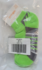 NWT Gymgo Gymboree Socks Boys S 11-12  - Green / Black Ankle High