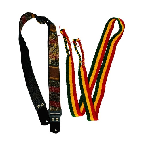 Bolivian Charango Case Aguayo Wool standard 2 Charango String 2 Strap +Strap Kit - Foto 6 di 22