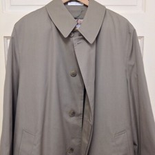 Westchester Classics Vintage 80's Trench Coat Khaki Mens SZ 44 Long