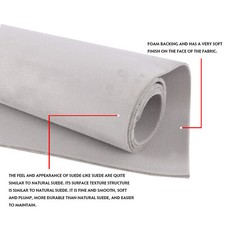 3ft x 5ft Gray Suede Headliner Fabrics 1/8" Foam Backed Material Car Upholstery