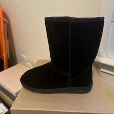 ZGR Women's Classics Winter Snow Boots Suede Leather Mid-Calf Fur Lined Sz 8 Nib