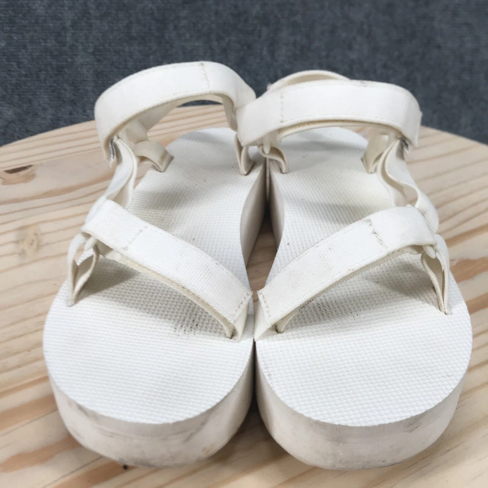 Sandalias Teva para mujer 9 formas planas universales con tiras blancas punta abierta informales SN1008844 Foto 4 de 4