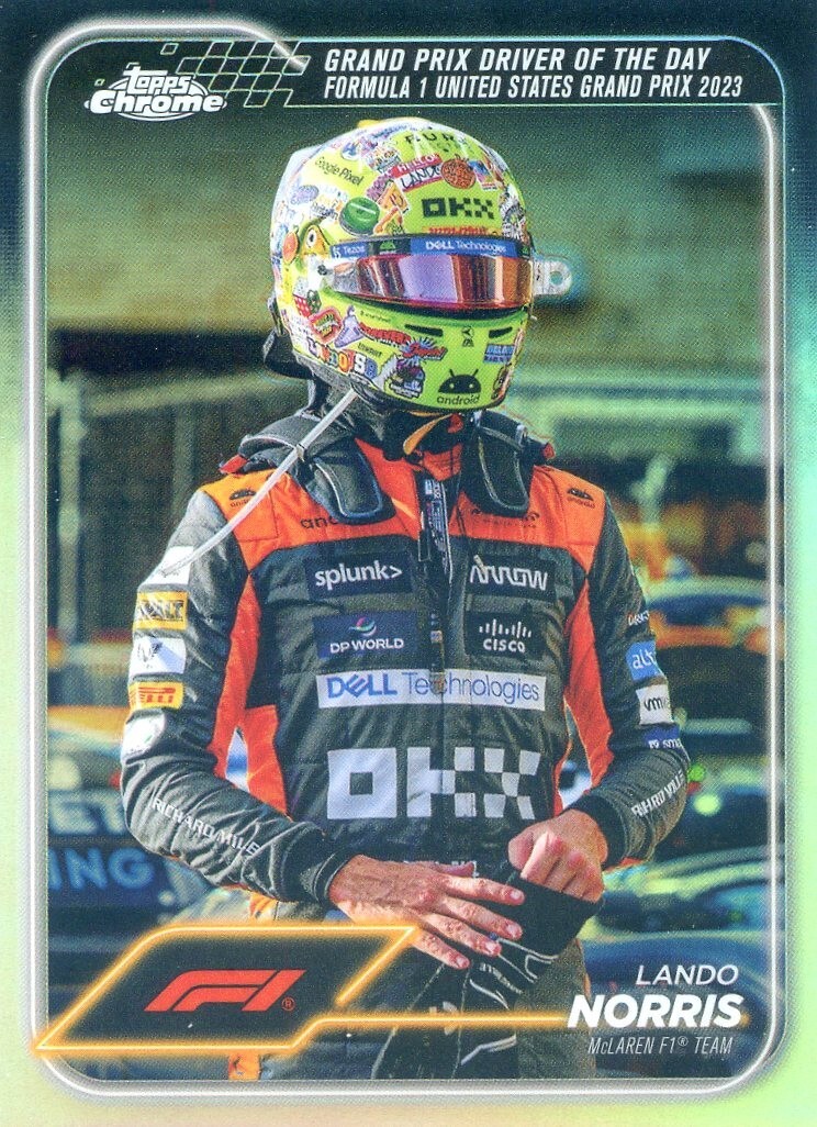 2024 Topps Chrome Formula 1 LANDO NORRIS #176 F1 SILVER