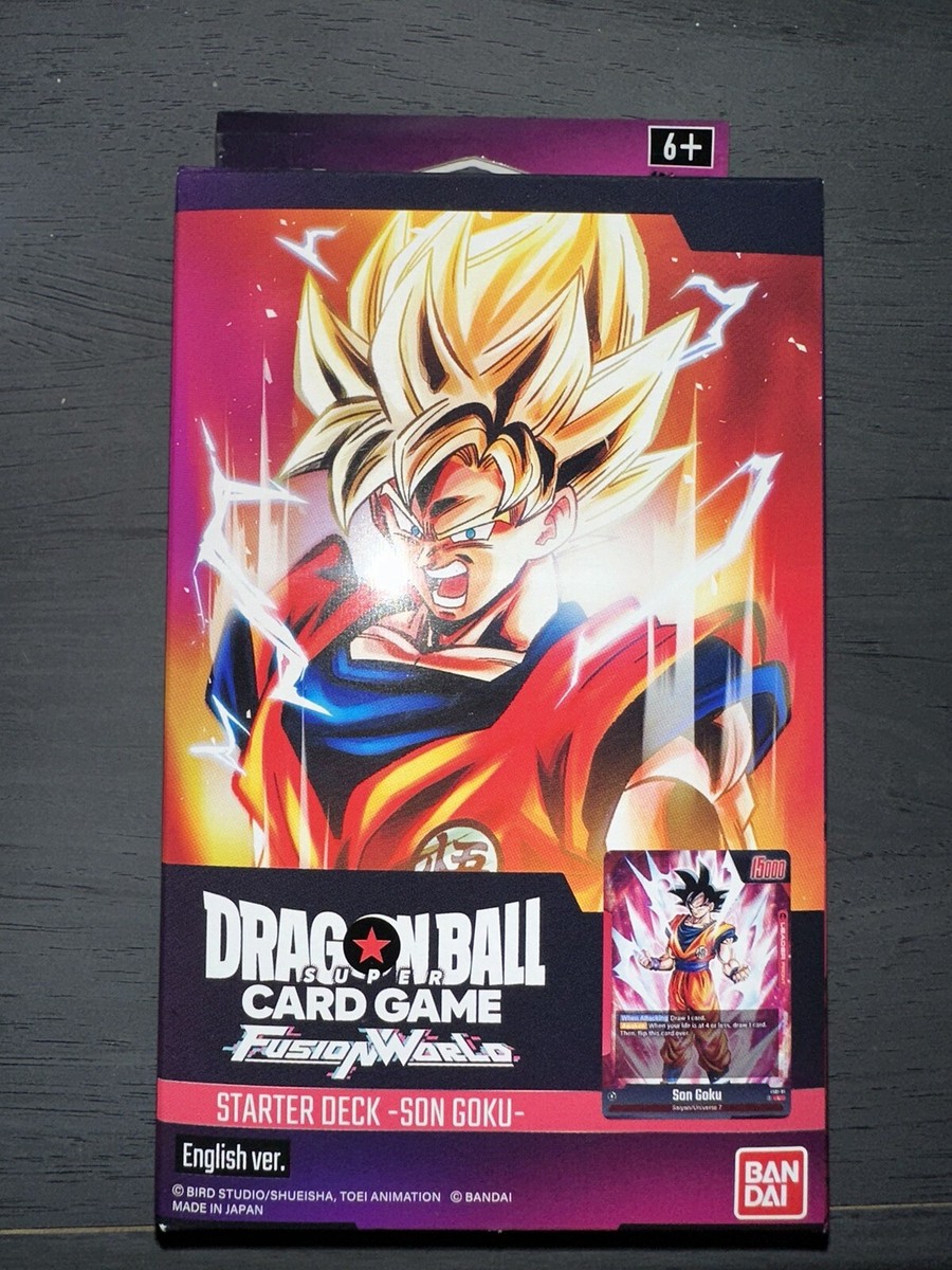 Dragon Ball Super TCG Fusion World Starter Deck Goku English 1 Pack FS01 Dragon Ball Super TCG Fusion World Starter Deck Goku English 1 Pack FS01