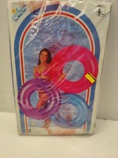 Vintage Intex The Wet Set Ring Pool Float - Blue - 1999- 36" - NEW Old Stock
