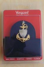 USCG US COAST GUARD SCPO CHIEF PETTY OFFICER COMBINATION CAP BADGE HAT BAND SET